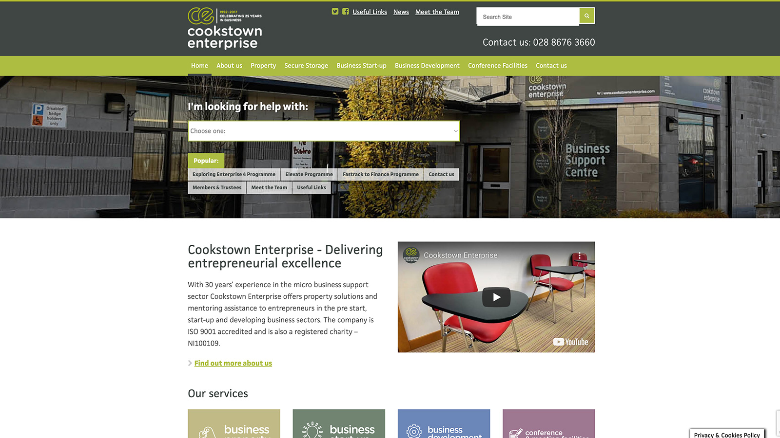 Cookstown Enterprise Wordpress