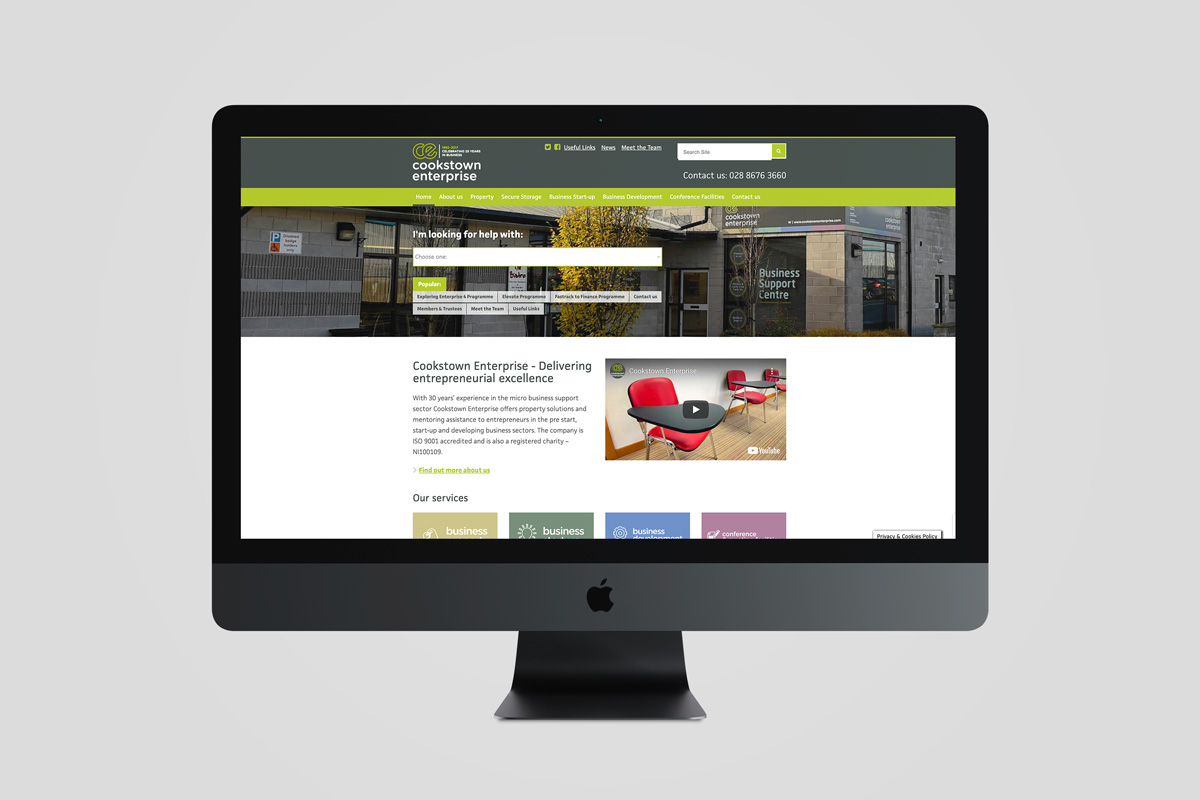 Cookstown Enterprise Wordpress Website